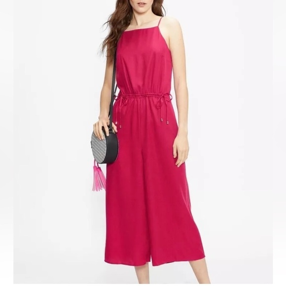 Ted Baker London Pants - Ted Baker Melnie Drawstring Waist Wide Leg Jumpsuit 1/XS/4 Lyocell Classic
